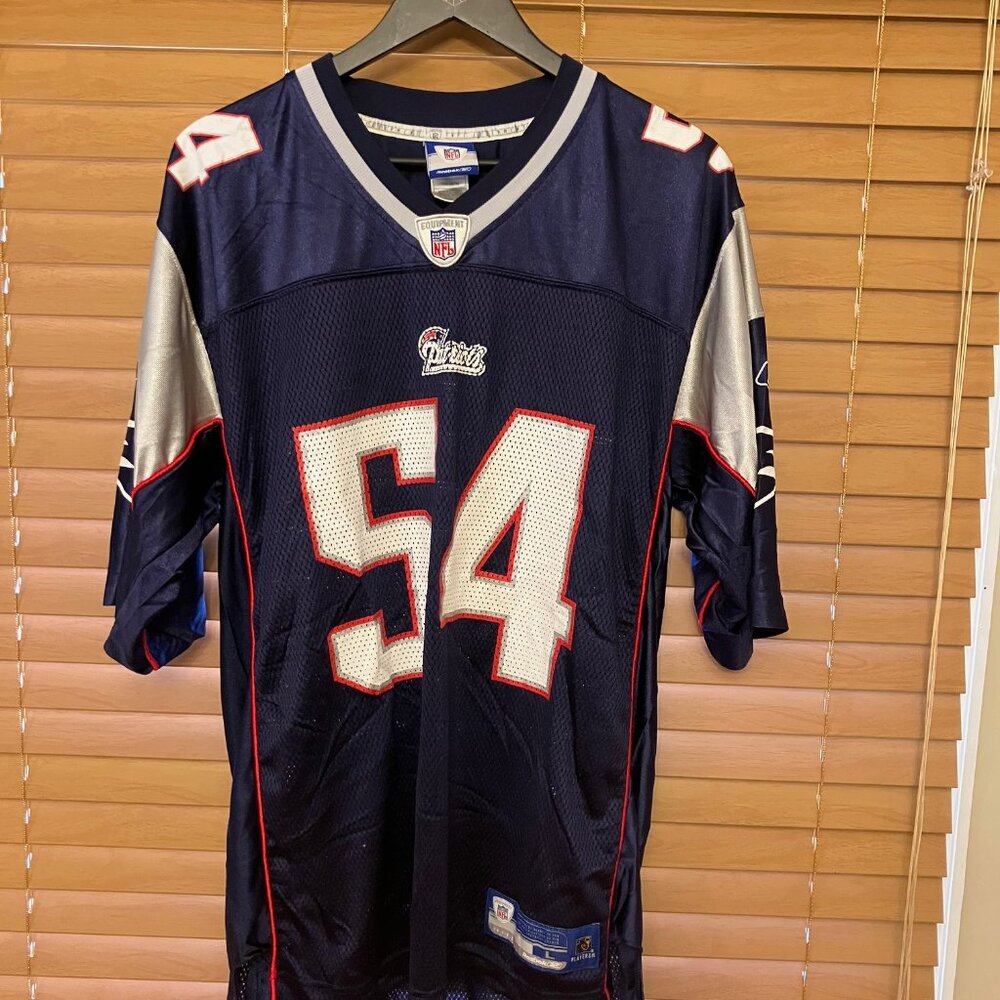 Mens Reebok New England Patriots jersey Bruschi Large